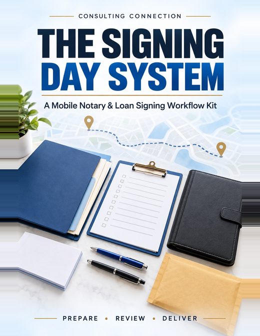 The Signing Day System — a mobile notary and loan signing workflow kit.