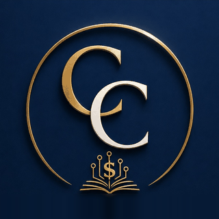 Consulting Connection monogram: a gold and white double C inside a gold ring.